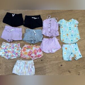 Colorful Kids Shorts and Rompers Set